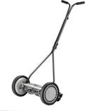 16-Inch 5-Blade Push Reel Lawn Mower - Quiet, Low-Maintenance Cut