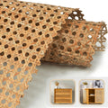 Premium 17.7ft Cane Webbing Roll - 100% Natural Rattan for Caning