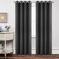Room Darkening Grey Drapes - Set of 2 Panels