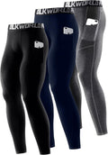 Compression Pants Mens 1-3 Pack - Supportive Gym Leggings