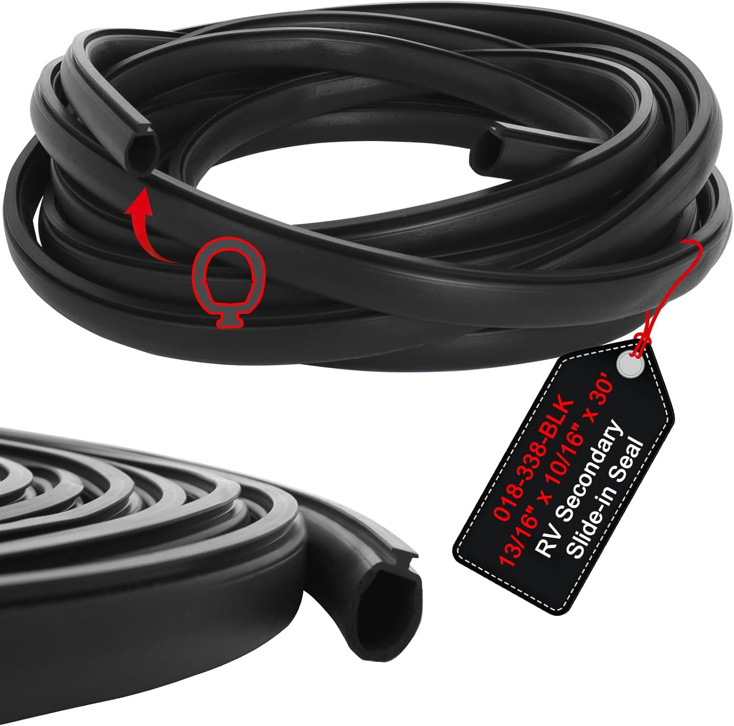 Wadoy RV Slide Out Seal 30 Ft for Weather Stripping Protection