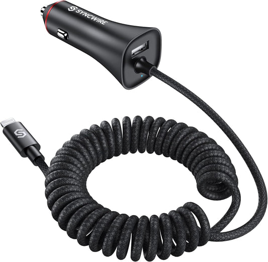 Syncwire MFi Certified Fast Car Charger for iPhone/iPad