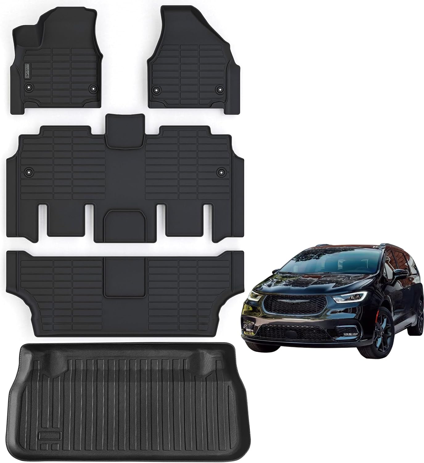 Custom Fit Floor Mats for 2017-2025 Chrysler Pacifica Touring