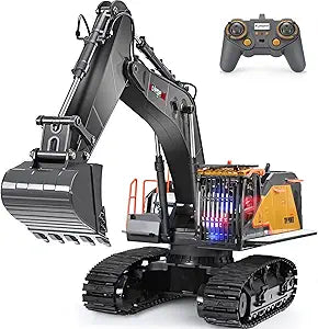 22 Channel RC Excavator with Metal Shovel for Kids and Adults