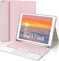 iPad Keyboard Case 9.7 in with Trackpad - Backlit Detachable Folio