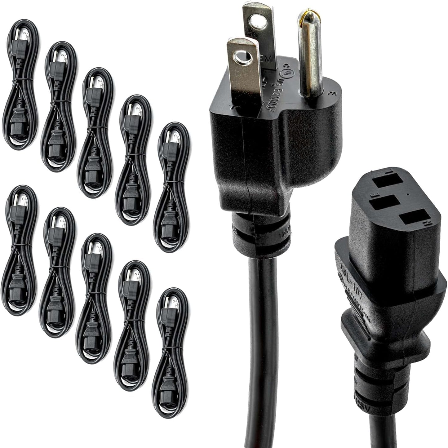 UL Approved 6ft Universal Power Cord for IT Departments & More