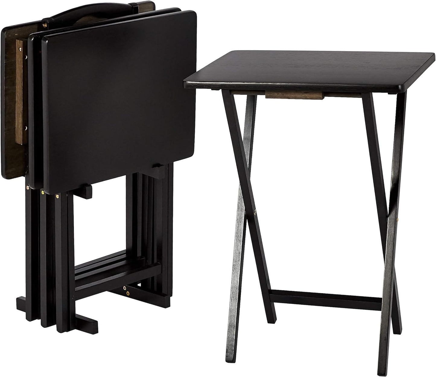 Portable TV Dinner Tray Set for Easy Storage
