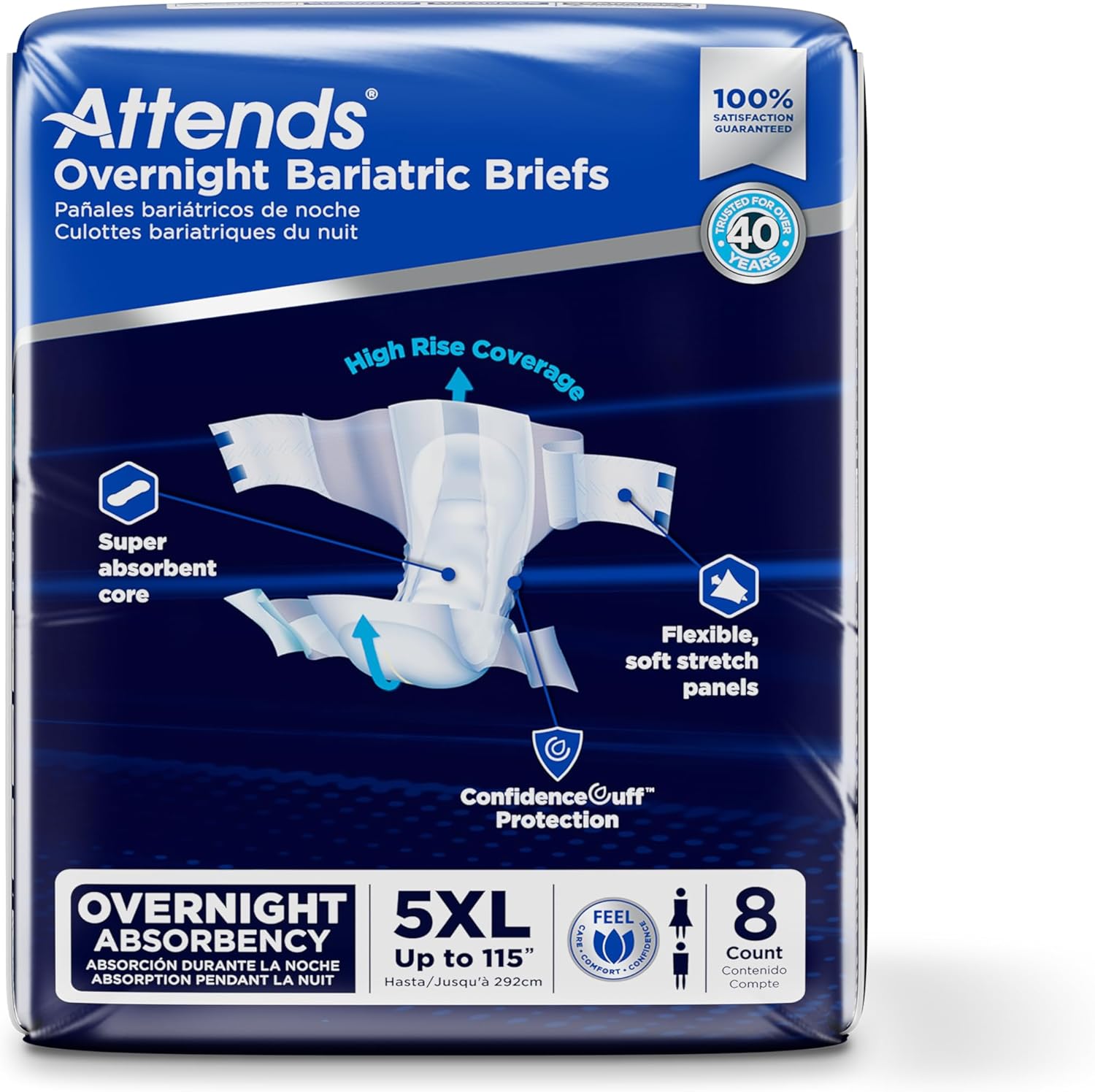 Attends Bariatric Disposable Briefs - Ultimate Absorbency