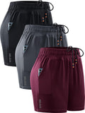 Women's 4 in Bermuda Running Shorts with Pockets - Lightweight Fit