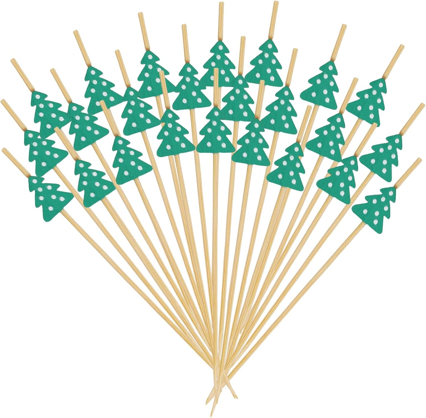 Christmas Tree Cocktail Picks - Festive Party Decor!