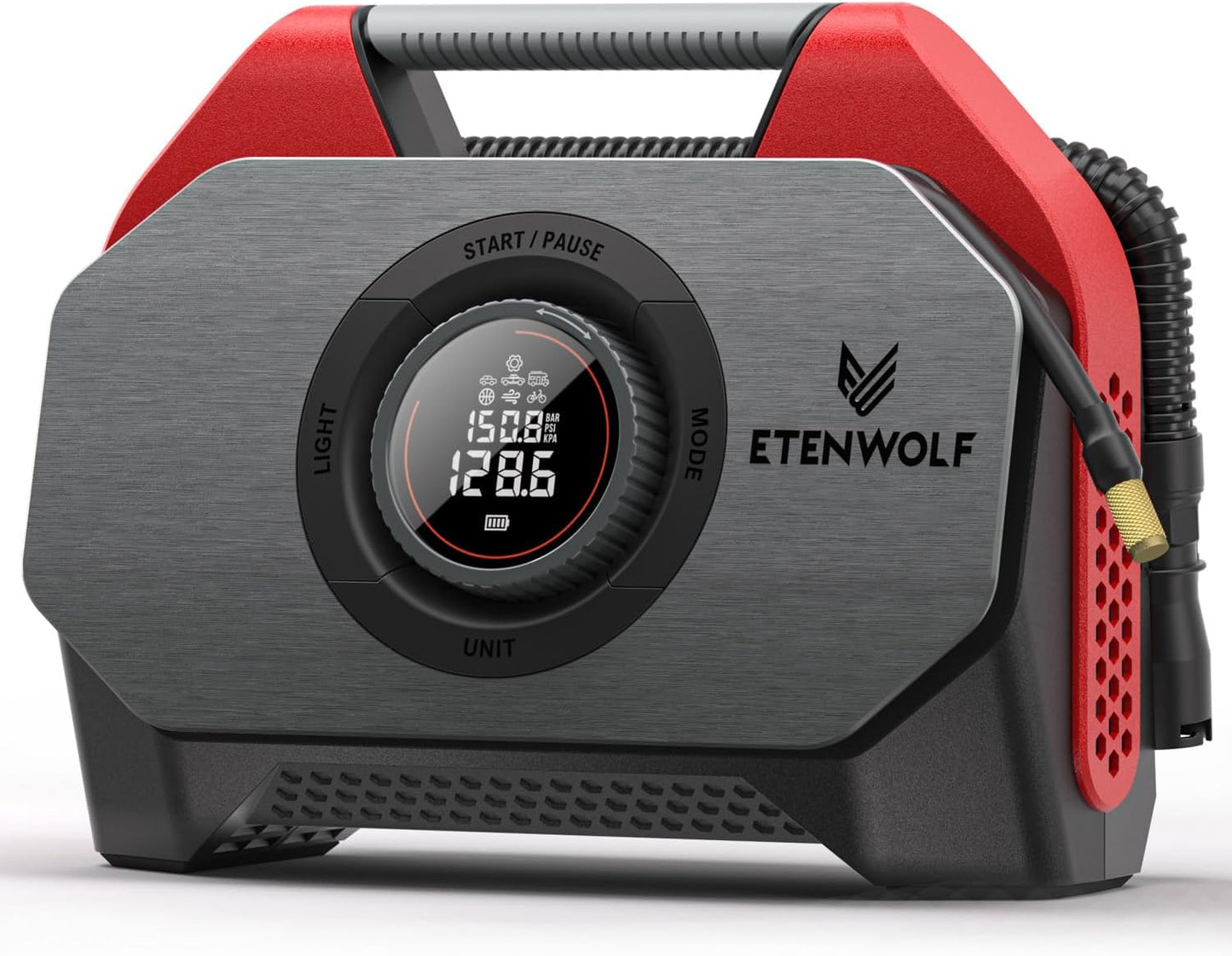 ETENWOLF VORTEX S6SE Portable Air Compressor: 160 PSI Power!