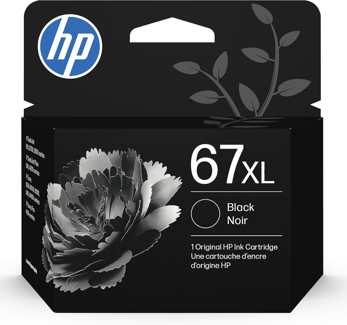 HP 67XL Black High-Yield Ink Cartridge for Reliable Printing
