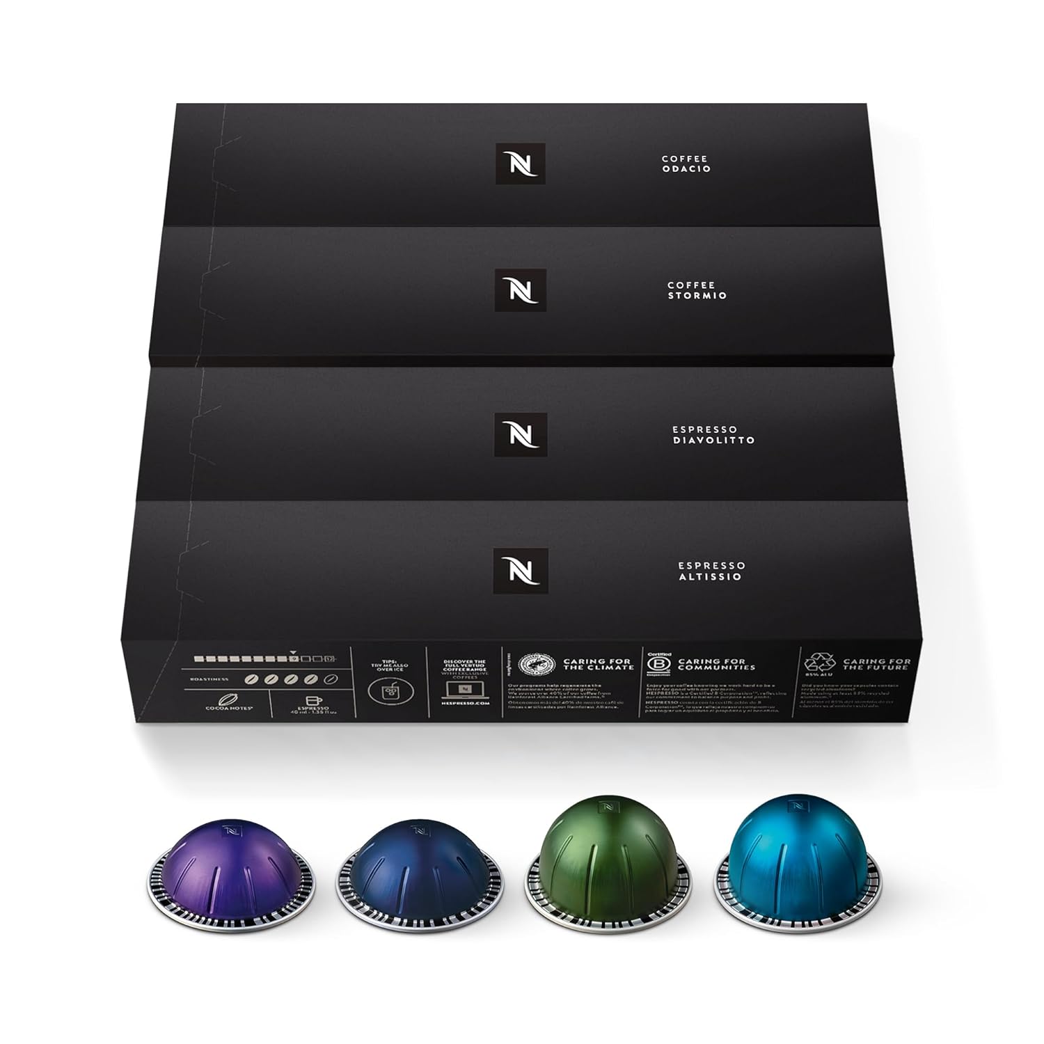Nespresso Capsules Vertuo Intense Variety Pack for Dark Roast Lovers