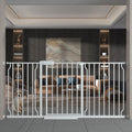 Extra Wide Walk Through Baby Gate with Door 62-67 in - Safe Auto Close