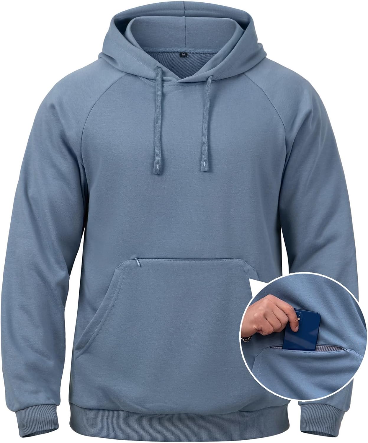 CARWORNIC Soft Men's Hoodie with Zipper Pocket
