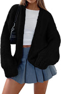 Cardigan Sweaters for Women Chunky Knit Open Front Cardigan - Cozy Fit