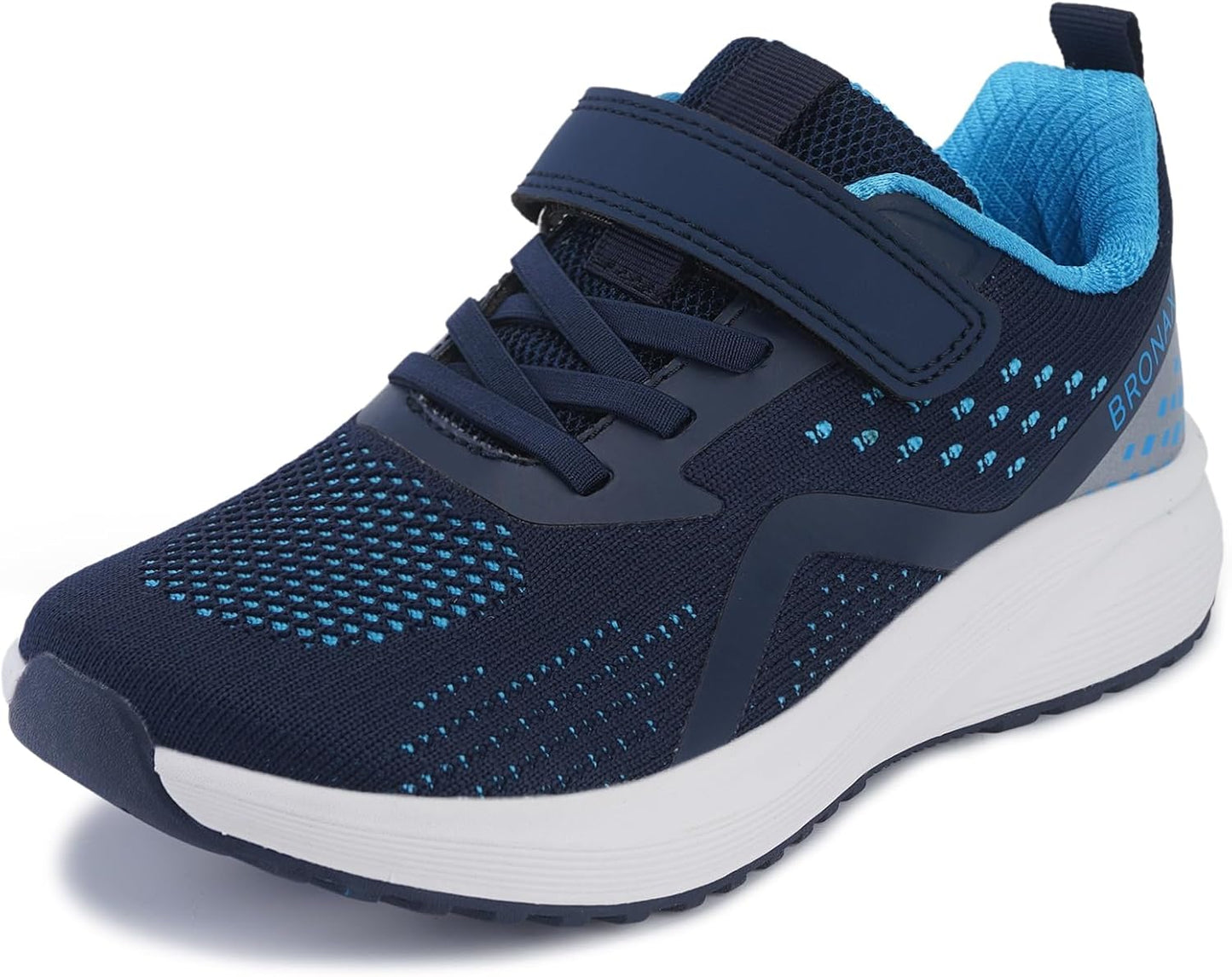 BRONAX Kids Wide Toe Box Tennis Shoes for Active Play