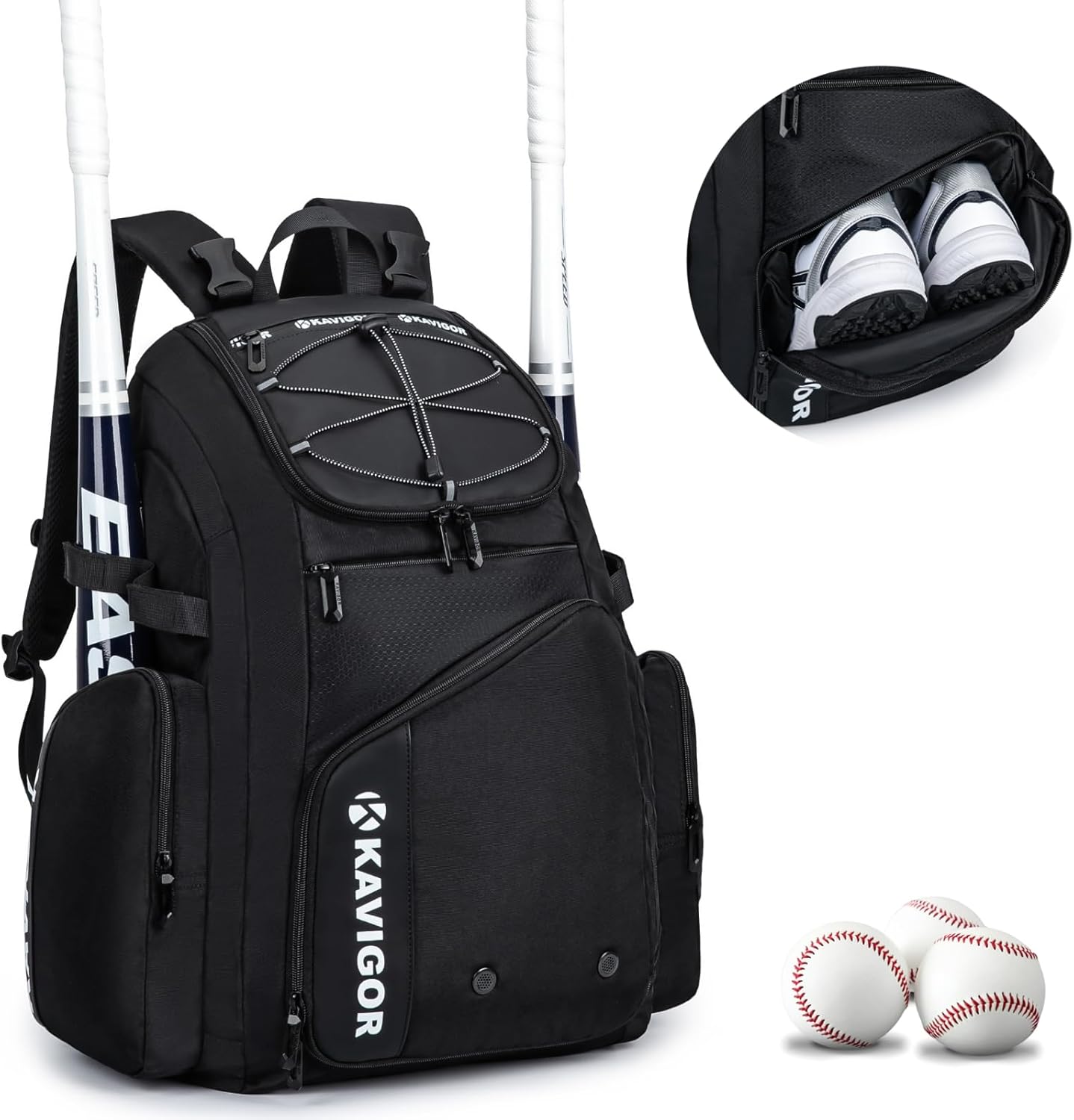 Baseball Bag for Youth and Adult with 50L Large Capacity