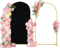 Metal Arch Stand and Spandex Cover 7.2FT - Elegant Photo Backdrop