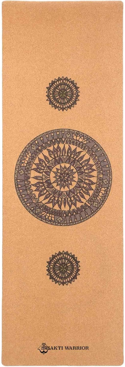 Premium Eco-Friendly Mandala Cork Yoga Mat - Extra Long & Wide