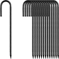 Rebar Stakes 12in Heavy Duty J-Hook Ground Anchors - 20pcs