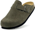 Kids Suede Clogs Boys Girls Sandals Cork Footbed - Adjustable Classic