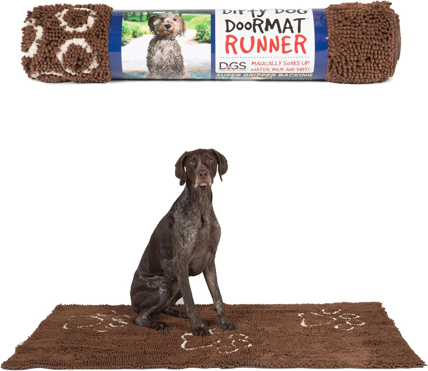 Dog Gone Smart Dirty Dog Doormat - Super Absorbent Rug for Paws