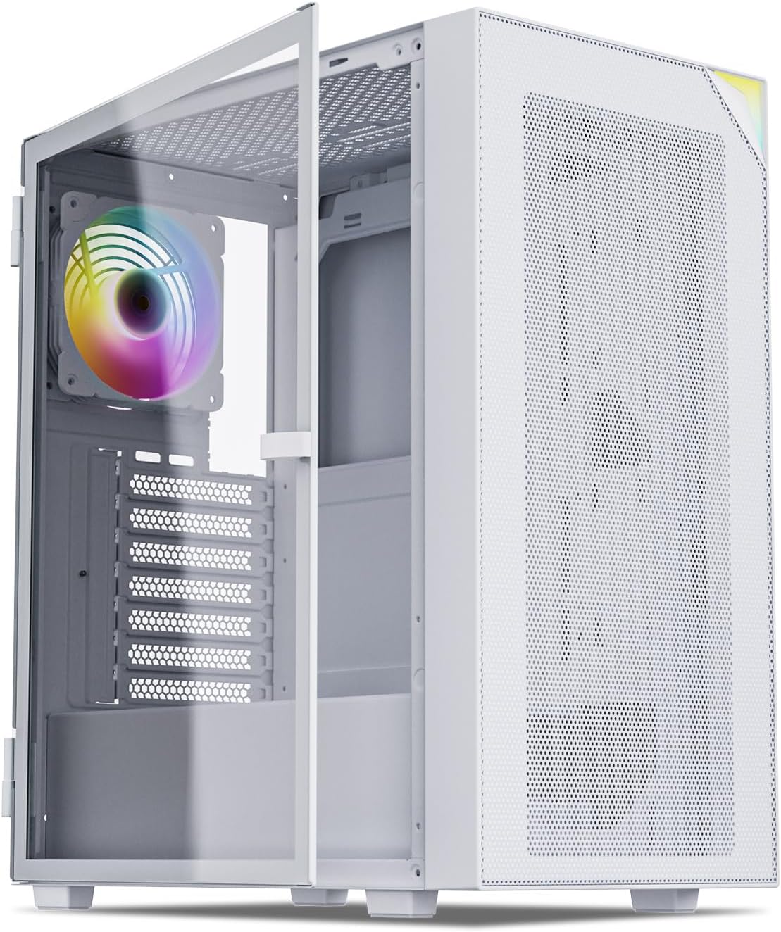 Vetroo AL800 Mid Tower ATX PC Case with Tempered Glass Design