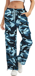 Wide Leg Camo Pants for Women in High Waisted Y2K Style