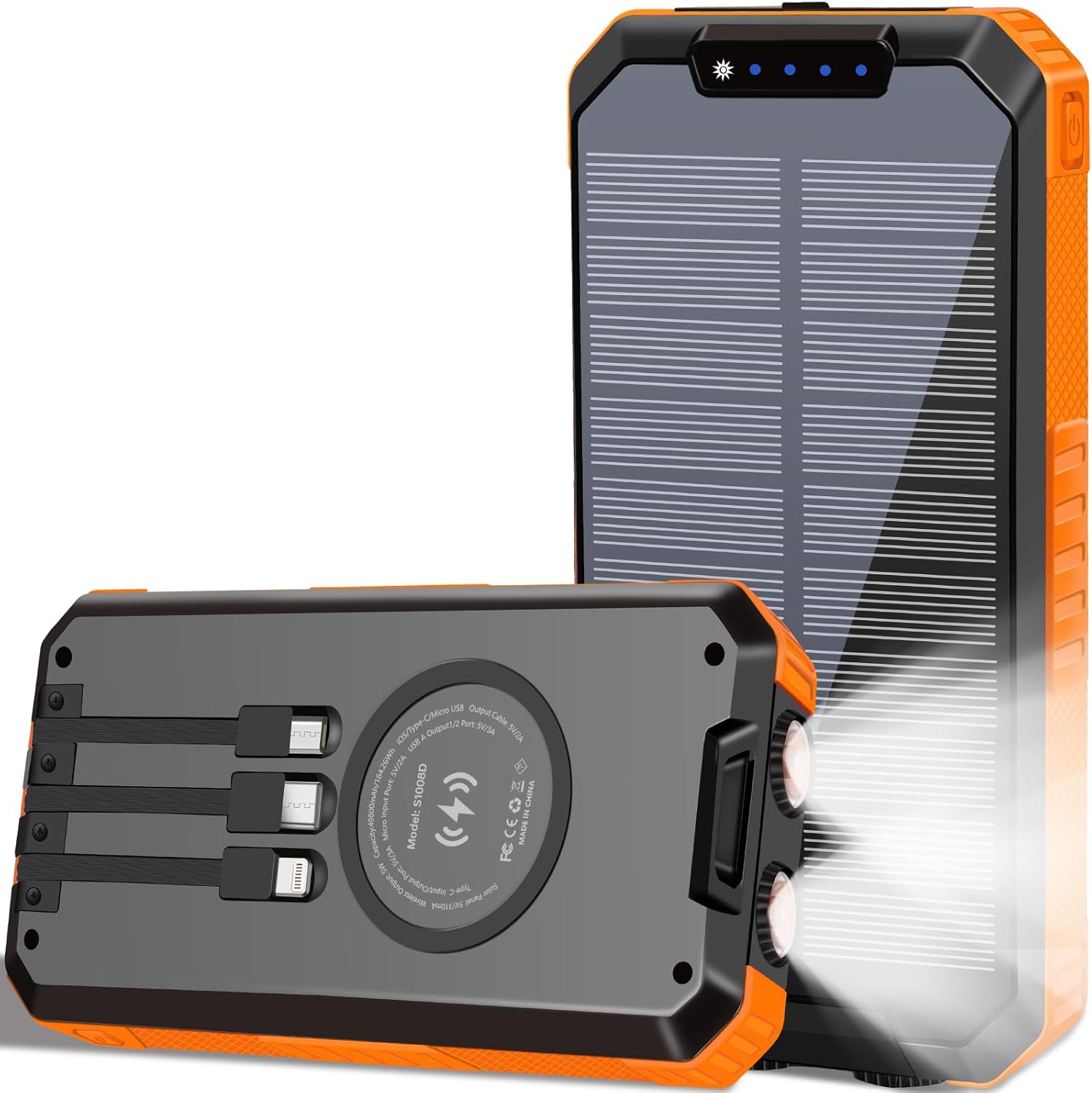 Durecopow 49800mAh Solar Power Bank: Fast Charge Anywhere!