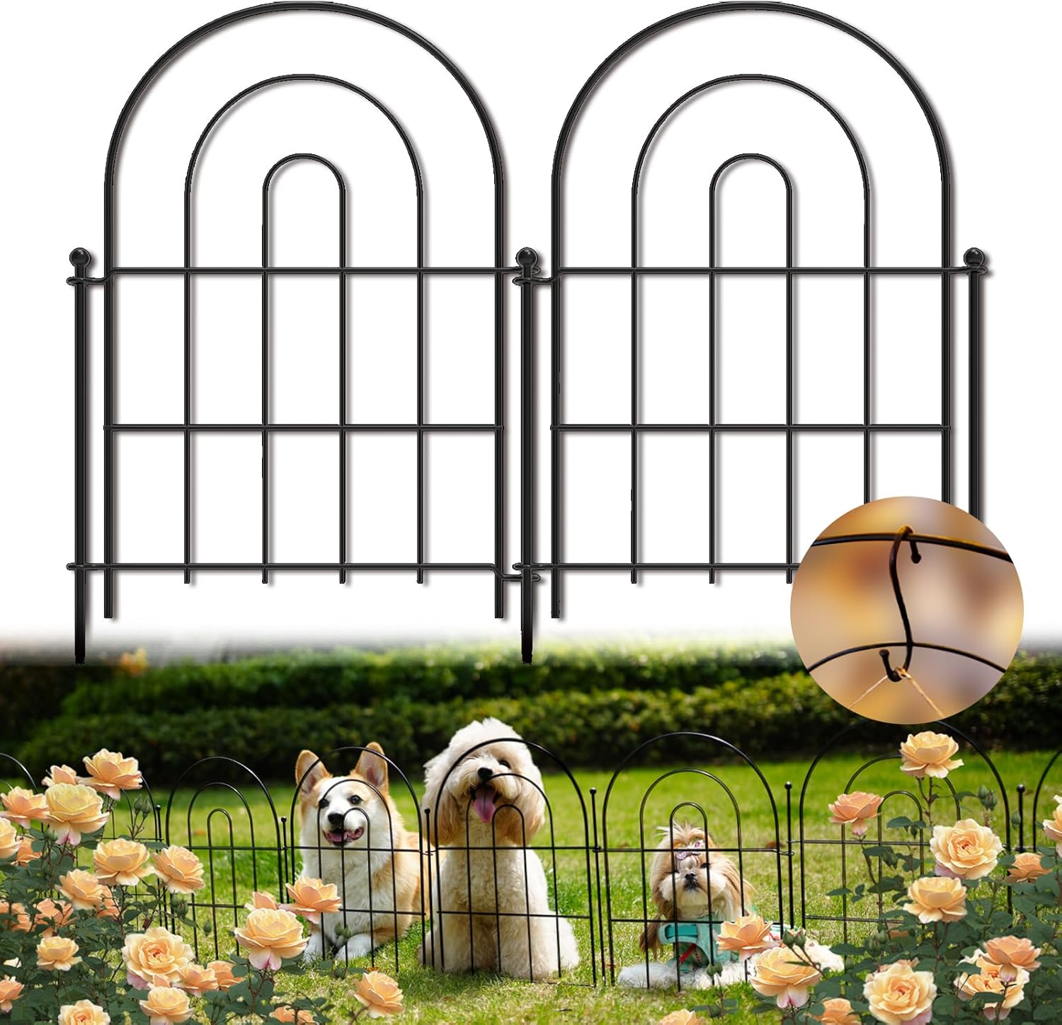 Garden Fence Panels for Small Animal Barrier and Decor