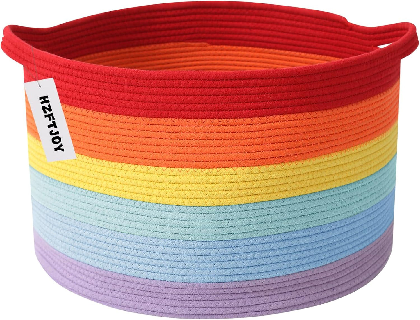 Large Blanket Basket for Organizing - 115L Cotton Storage Bin