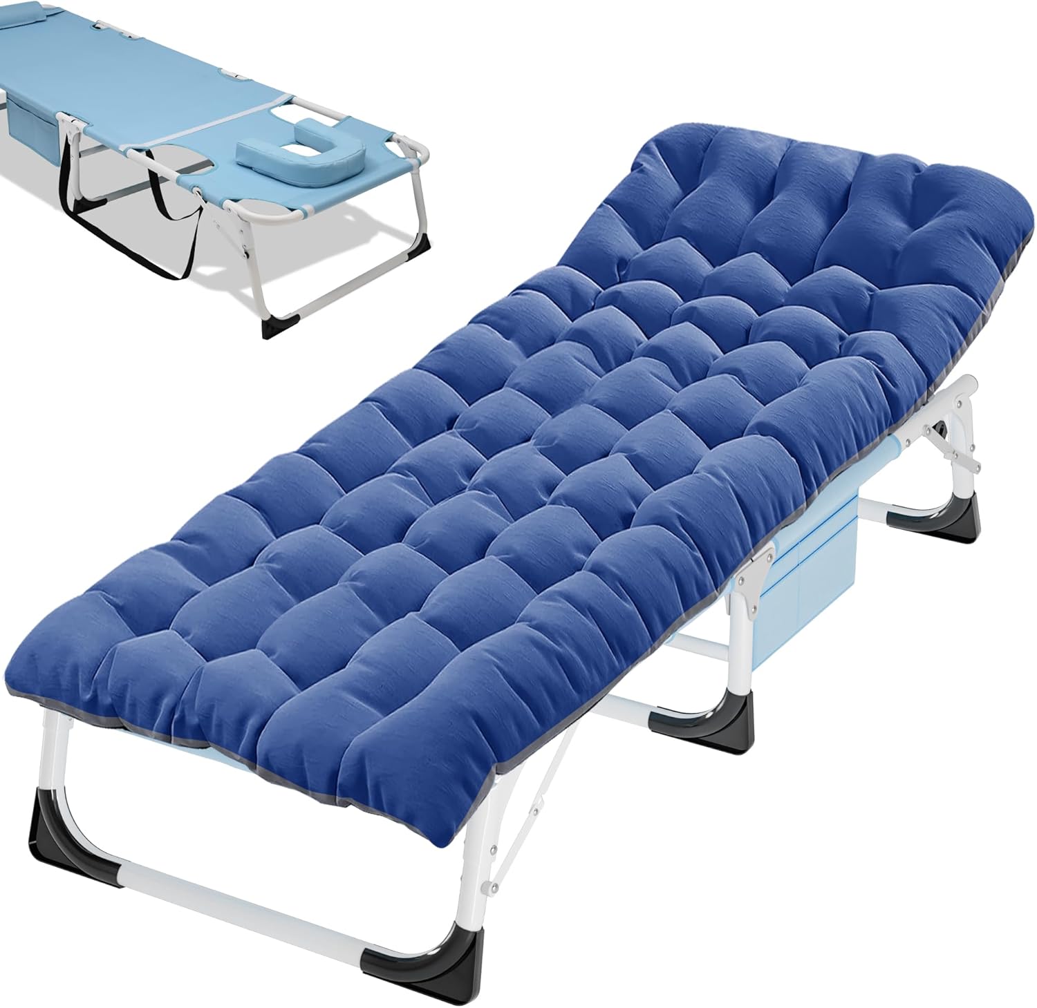 ABORON Camping Cot for Adult 28in Extra Wide, Heavy-Duty Design