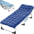 Folding Camping Cot for Adults 500lb Capacity - Double Layer 1200D