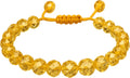 Handmade Faceted Bracelets Adjustable Citrine Crystal Bracelet