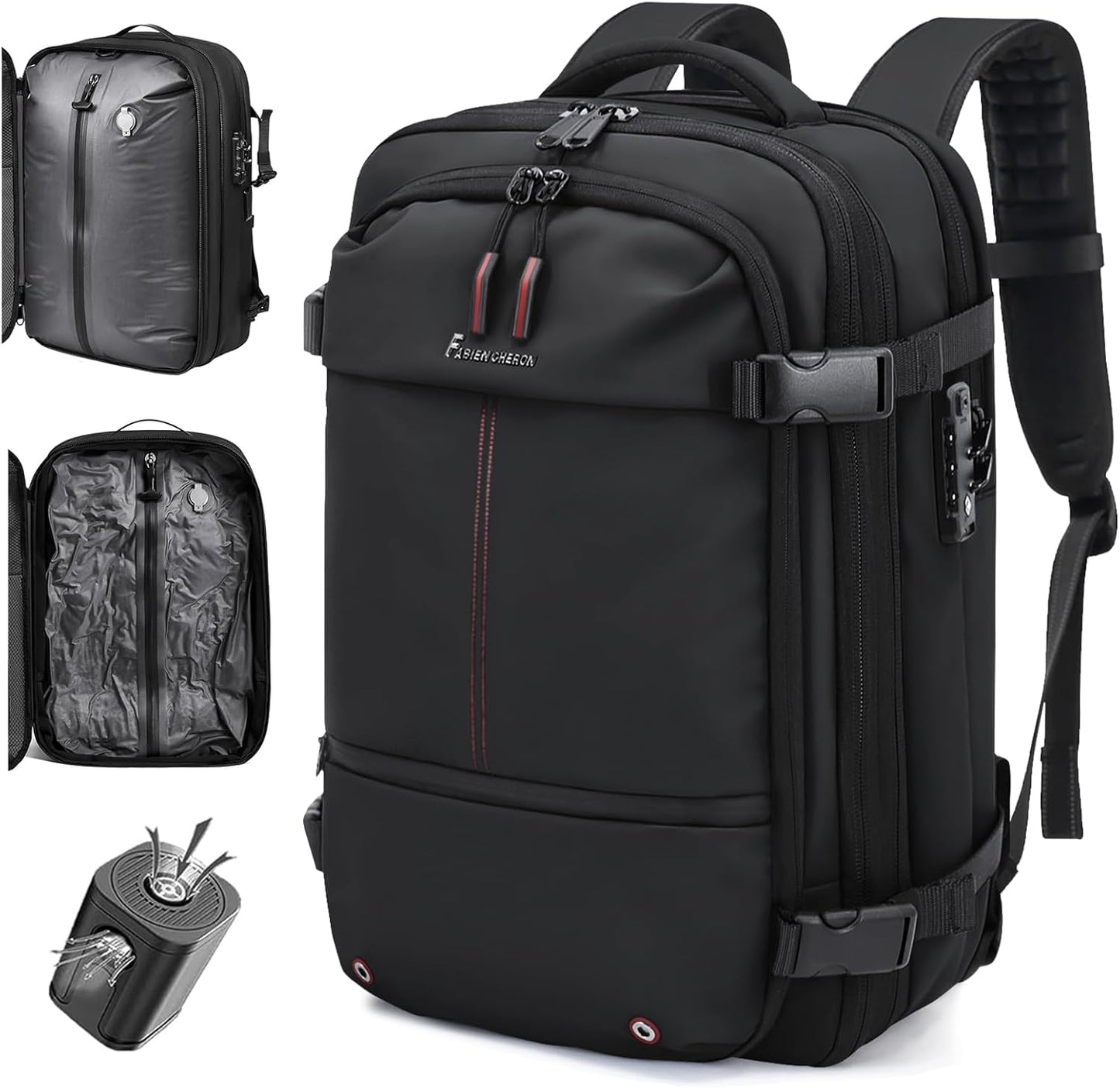 Travel Backpack with Vacuum System for Efficient Packing