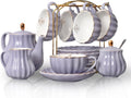 Porcelain Tea Sets British Royal Series, 22-Piece Tea Service