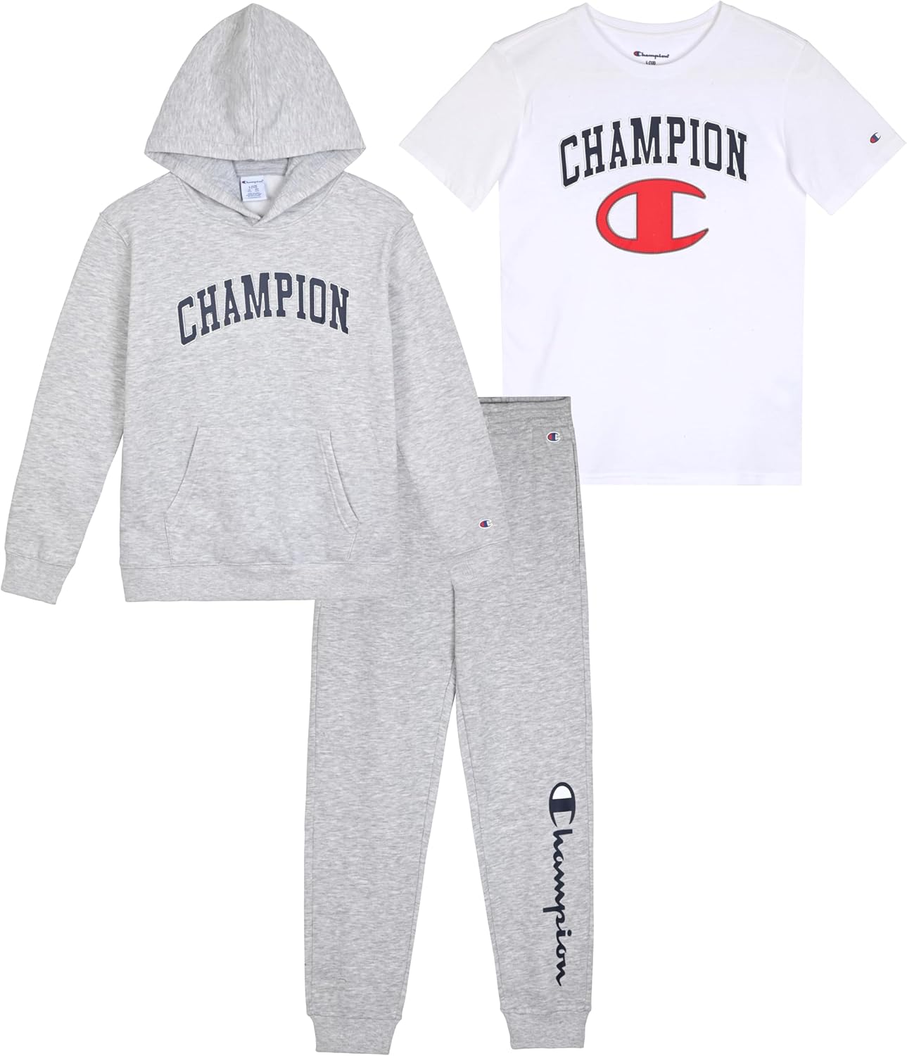 Champion Boys Sweatsuit Set for Kids - 3 Piece Tracksuit Outfit