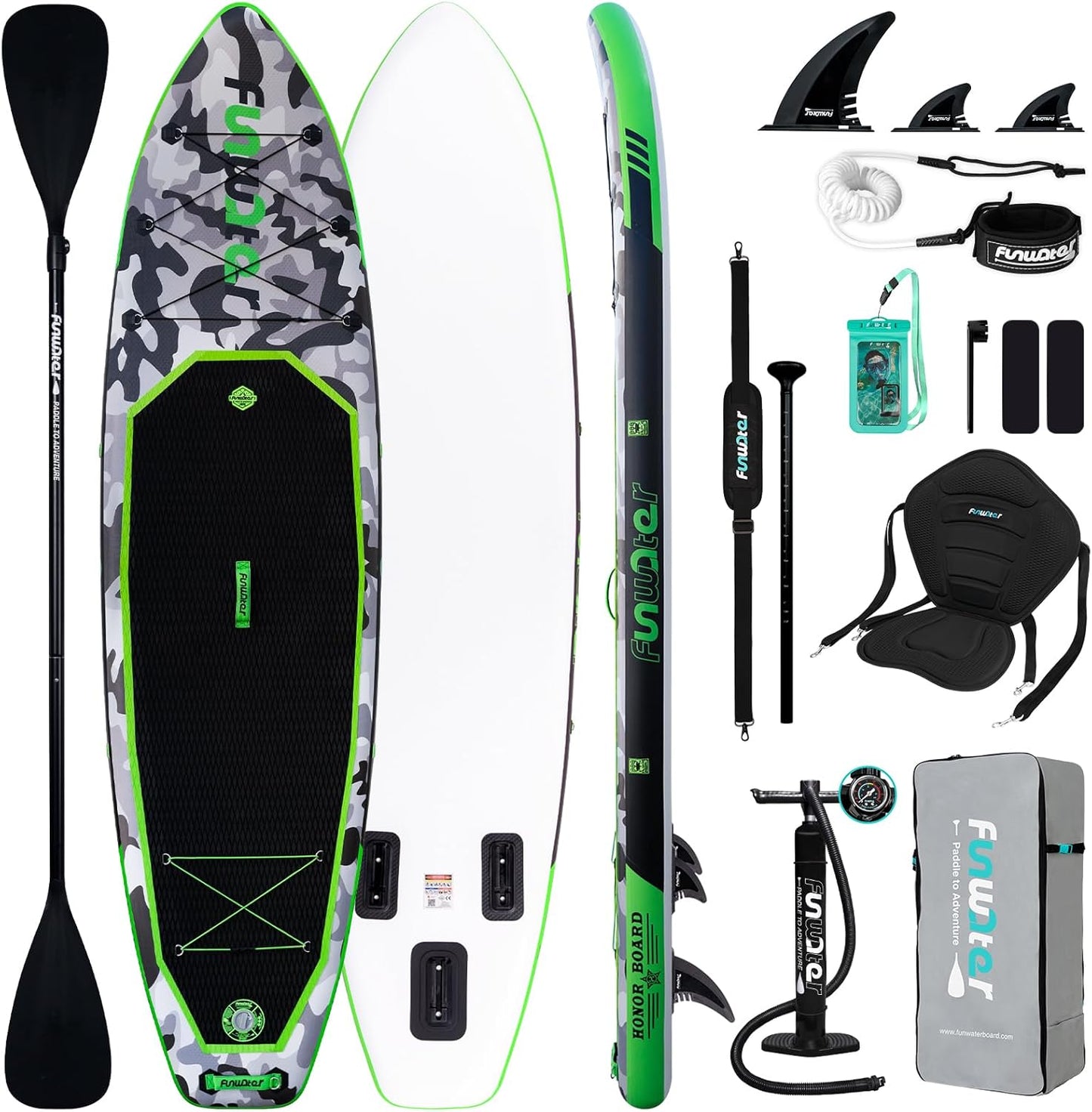 FunWater Inflatable Stand Up Paddle Board for All Skill Levels