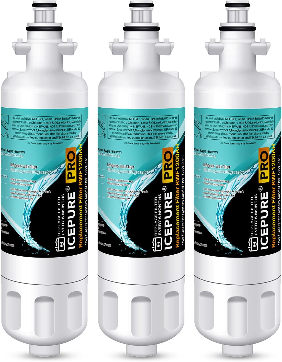 ICEPURE PRO Replacement Water Filter for LG and Kenmore Models