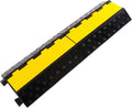 Rubber Cable Ramp 1-Channel Cable Protector - Outdoor Cord Cover