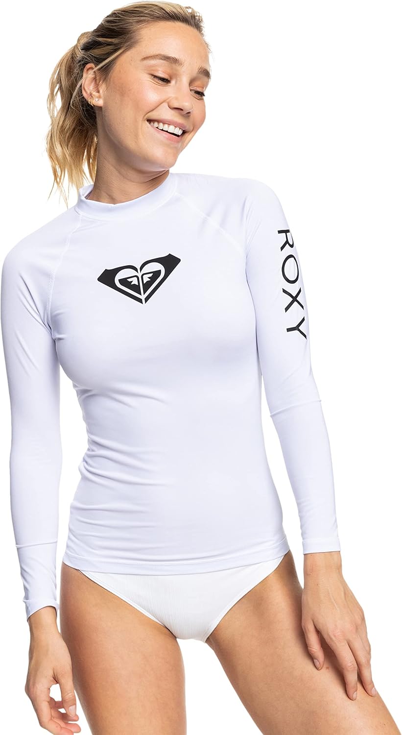 Roxy Womens Fitted Rashguard with UPF 50+ for Active Lifestyle