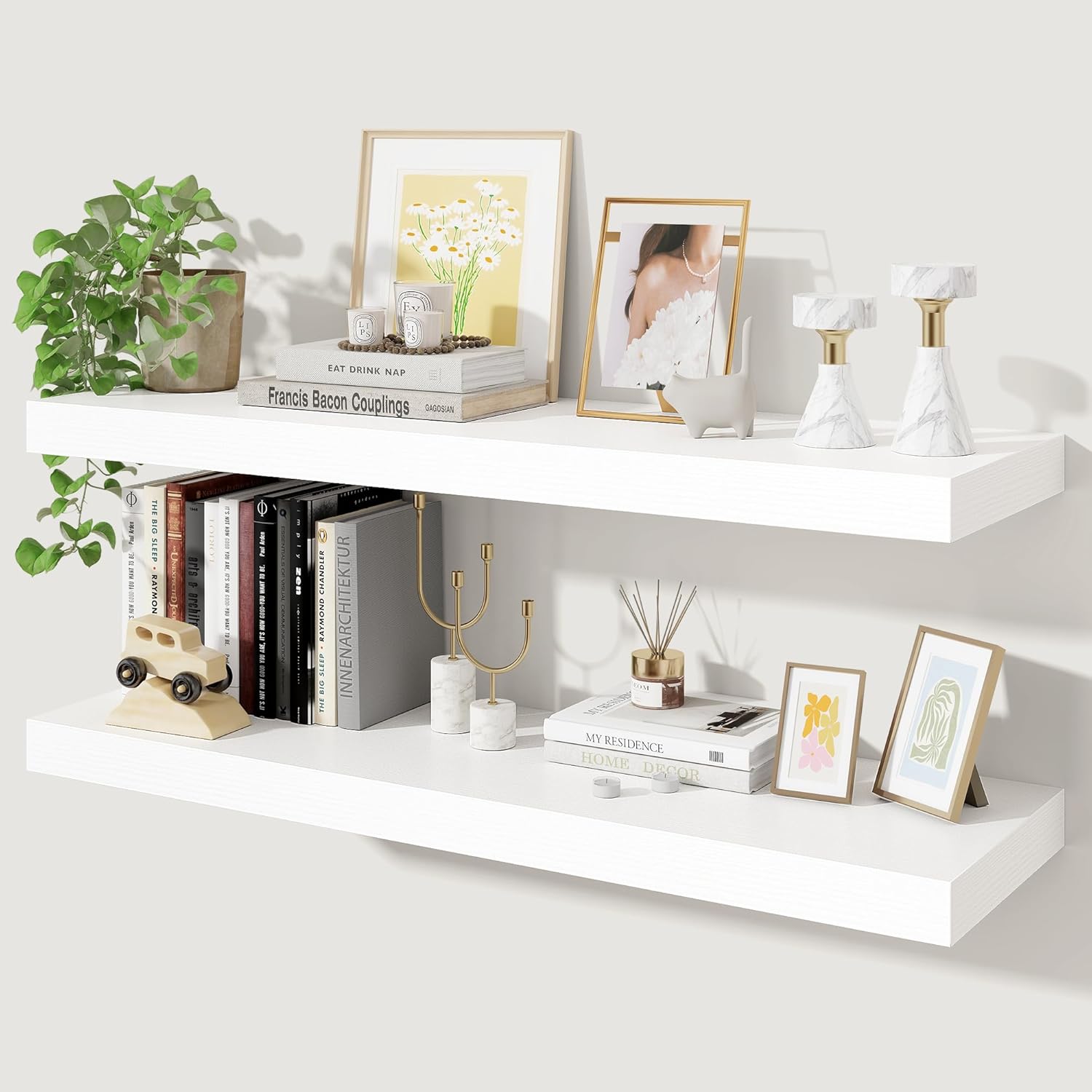 Axeman 36Inch Floating Shelves for Wall - Rustic Wood Design