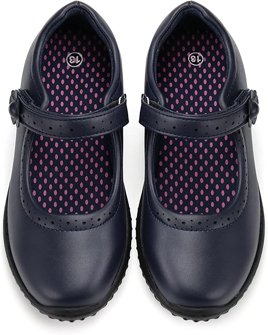 JABASIC Girl's Mary Jane School Uniform Shoes for Comfort and Style