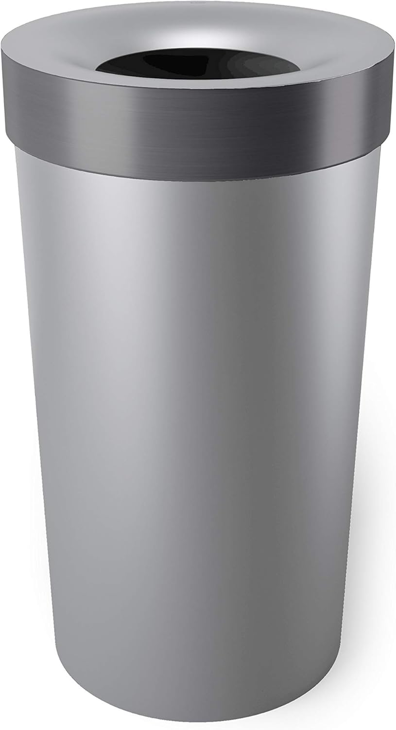 Umbra Vento Kitchen Trash Can with Open Top, Large 16-Gallon