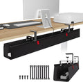 Extra Large 48in Under Desk Cable Management Tray - Hidden Fabric