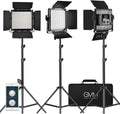 GVM 3 Pack LED Video Lighting Kits with App Control - Bi-Color Panels