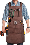 UUP Woodworking Apron for Men - Heavy Duty Canvas Bib