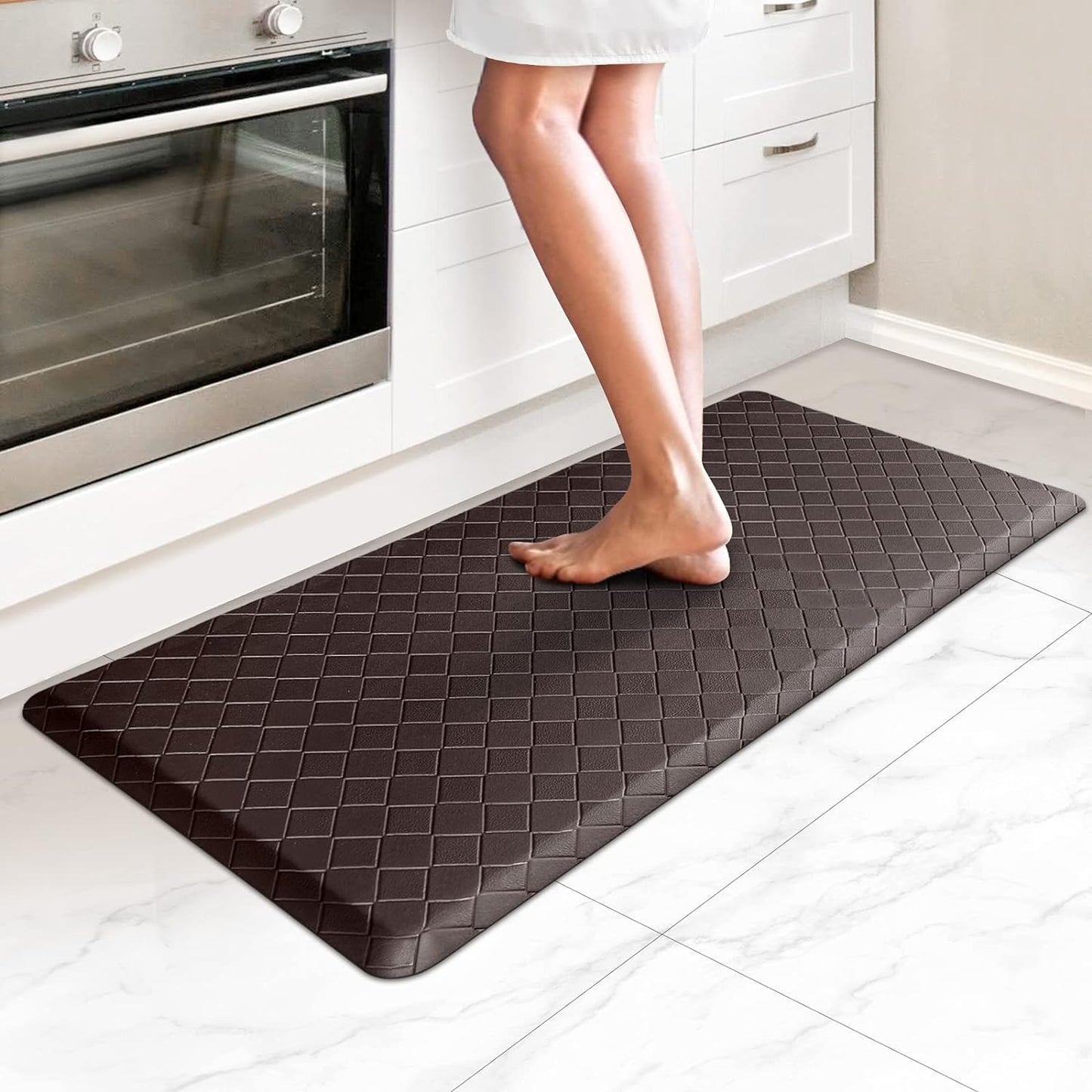 Cushioned Anti-Fatigue Kitchen Rug for Comfort and Safety