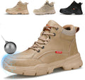 Water-resistant Work Boots for Men Comfortable Steel Toe Safety Shoes